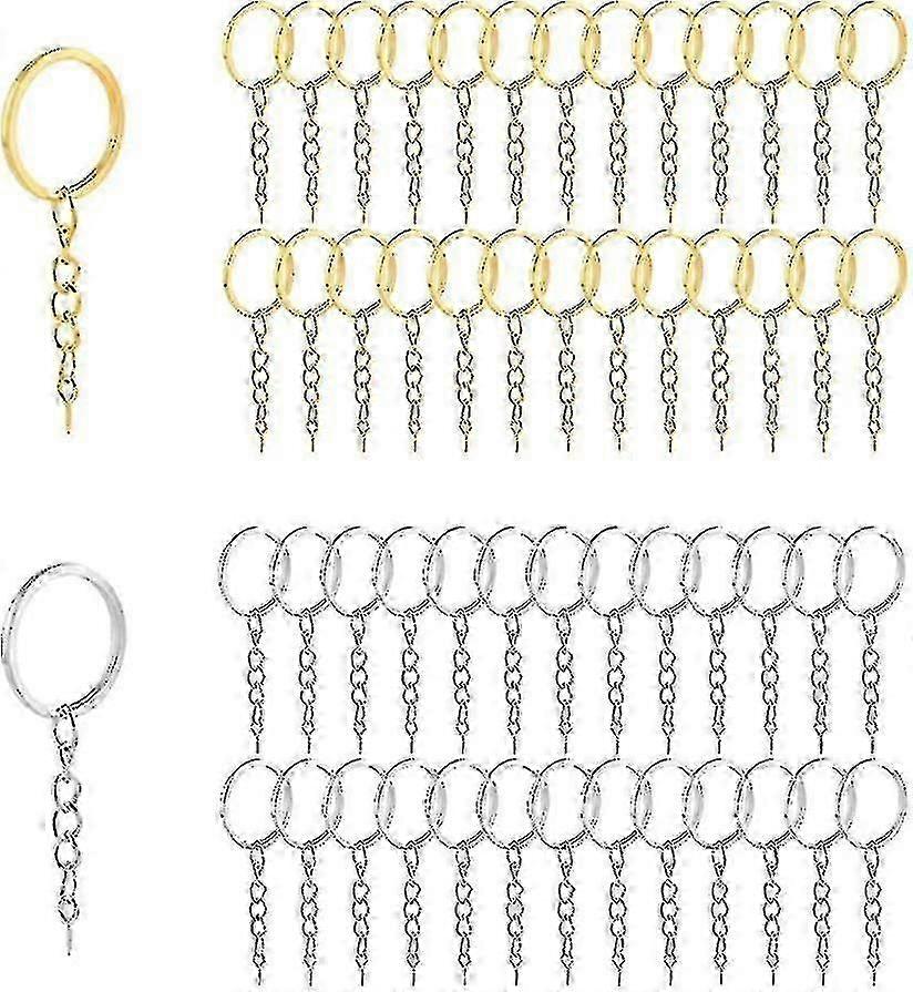 For 60pcs Keychain Key Chain Ring Key Chain Ring Key Chain Ring Key Chain Rings