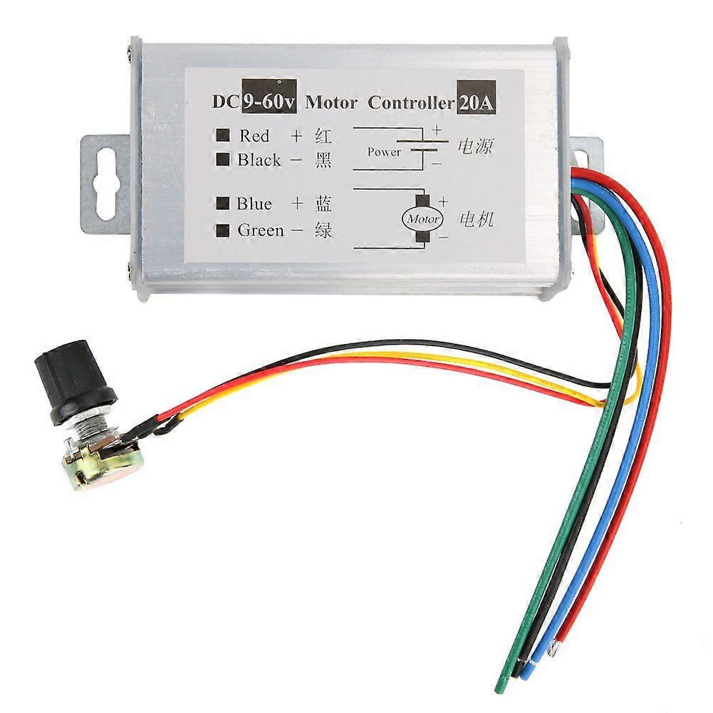Motor Speed Controller Switch Potentiometer Control PWM Variable Speed 20A 9V12V24V48V60V
