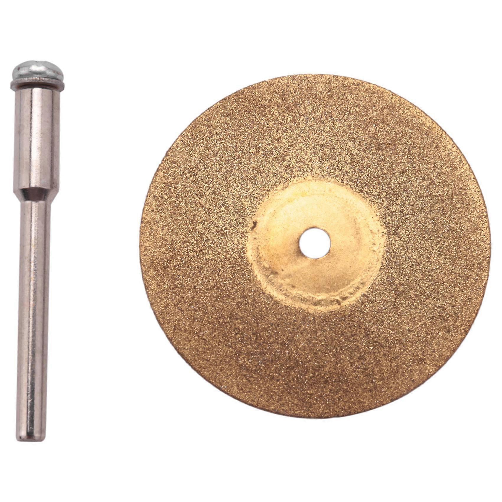 Coated Rotary Tools Titanium Plated Diamond Wheel WITH/Mandrel 35mm