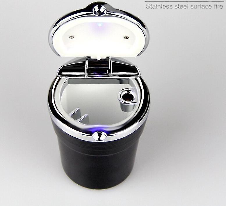 Ashtrays 1pcs Car Ashtray With Led Lights Creative Personality Car Inside The Car Multi Function Ashtray