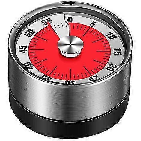60-Minute Mechanical Kitchen Timer, 6cm - Manual Wind-Up Cooking Timer