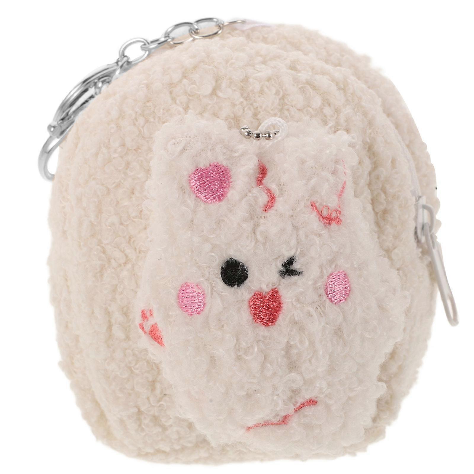 Plush Coin Purse Wallet for Storage Use 5Pcs Small Cartoon Zipper Wallet