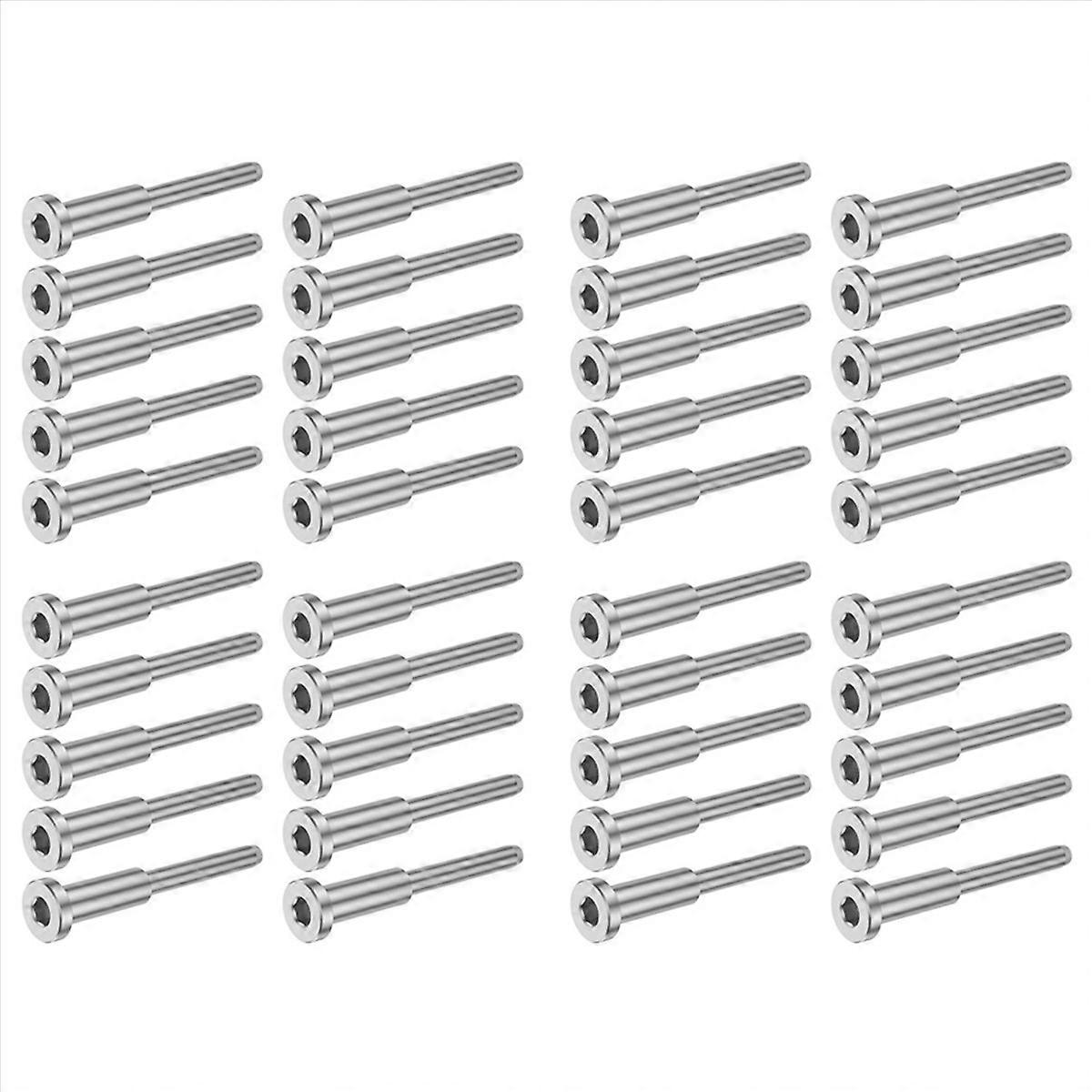 40Pcs Cable Railing Kit, Swage Stud End for Cable Railing, Swage Tensioner Cable Railing System for
