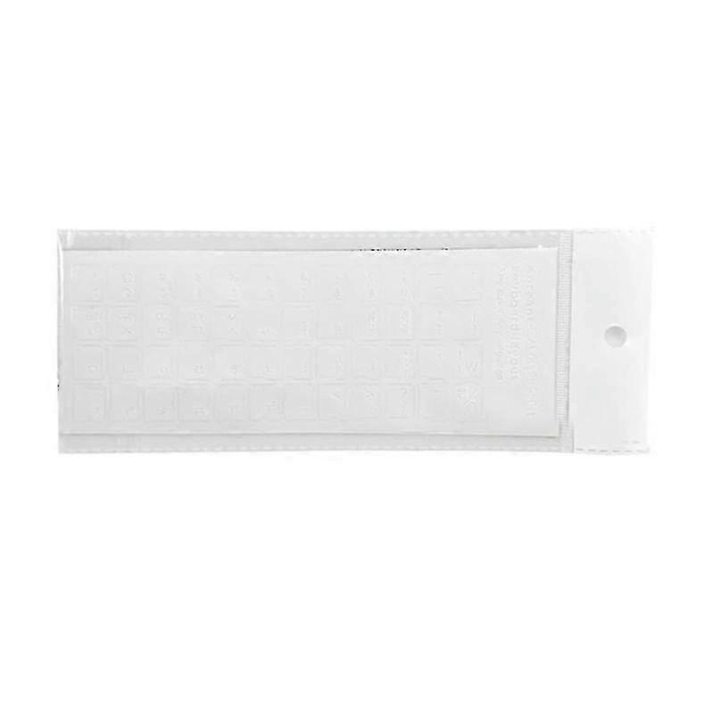 Korean PVC Keyboard Stickers with Transparent Matte Letters for PCs
