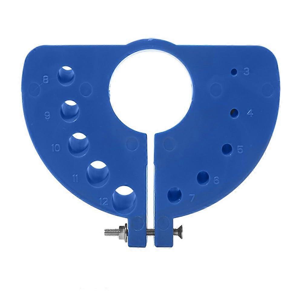 Portable Drill Bit Sharpener Attachment For Angle Grinder Compact PP Construction Notches For Multiple Sizes Orange