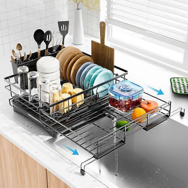 Dish Drying Rack -Large Capacity Dish Drainer for Kitchen Counter