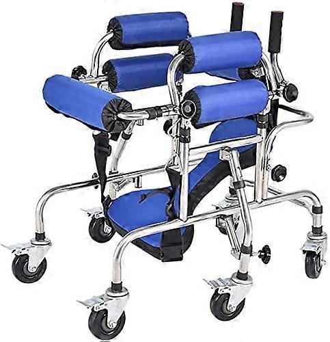 Children's Rollator Walker Folding Aid With Padded Seat And Backrest Height And Width Adjust For CP Elderly