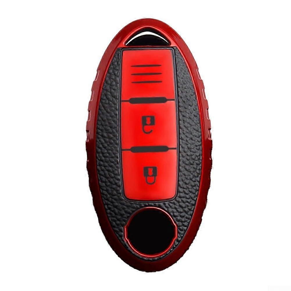 2 Button Key Cover Protector for SUV Car Key Fobs Red