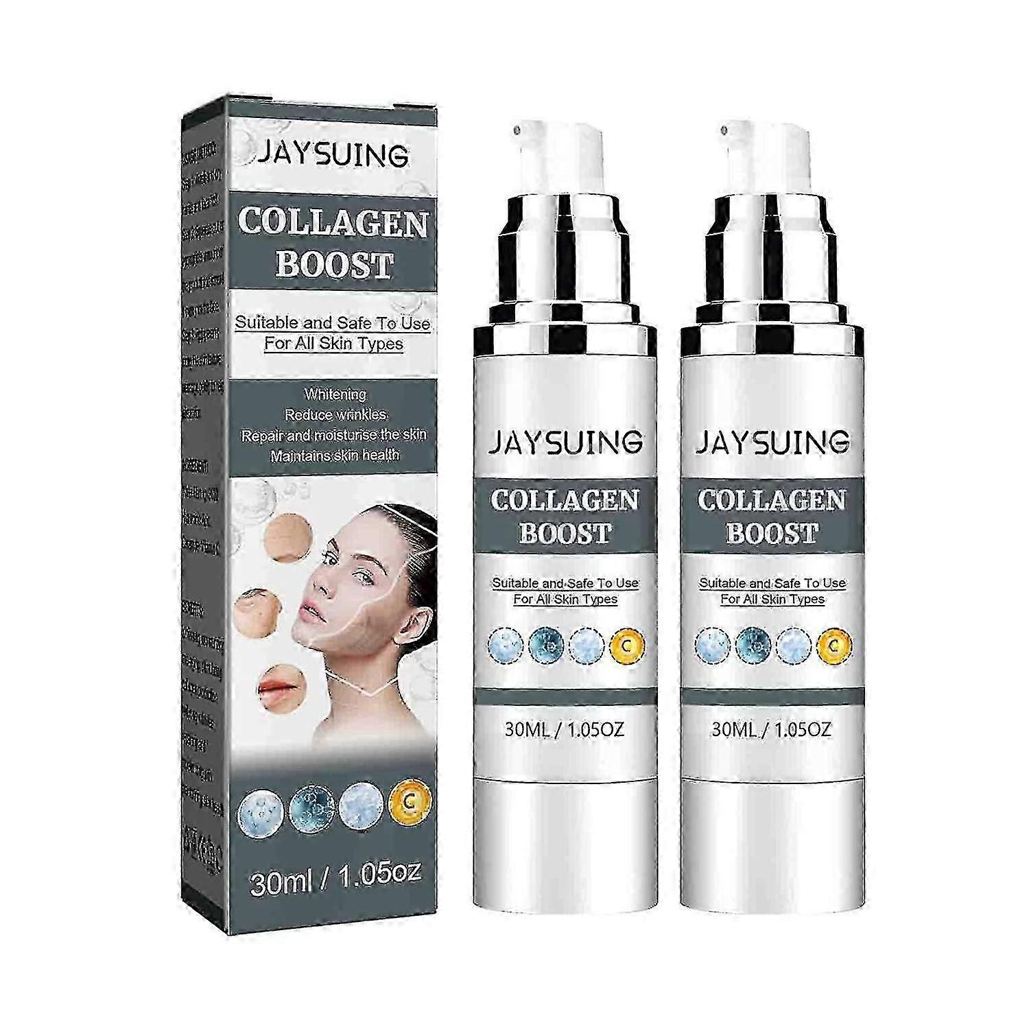 Jaysuing Collagen Anti-aging Serums, Wrinkle Removing And Whitening Essence, Locks In Moisture, Eliminates Wrinkles, Brightens Skin (3pc) Tw