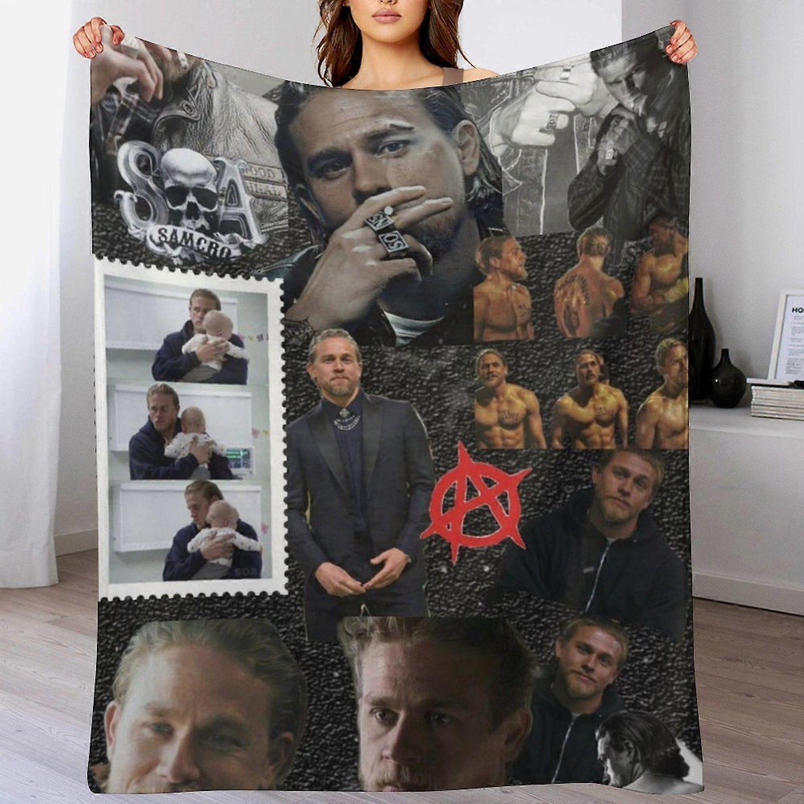 Charlie hunnam Ultra Soft Machine Washable Blanket for Sleep Sofa Chilly Weather No Shedding