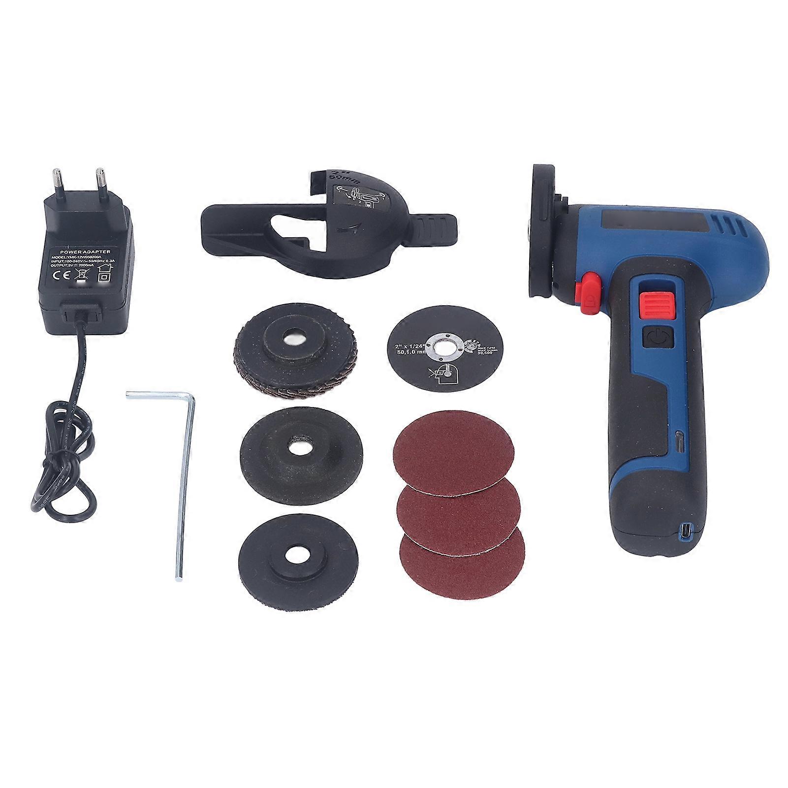 Angle grinder for metal cutting, 6000RPM lithium battery powered, rustproof design