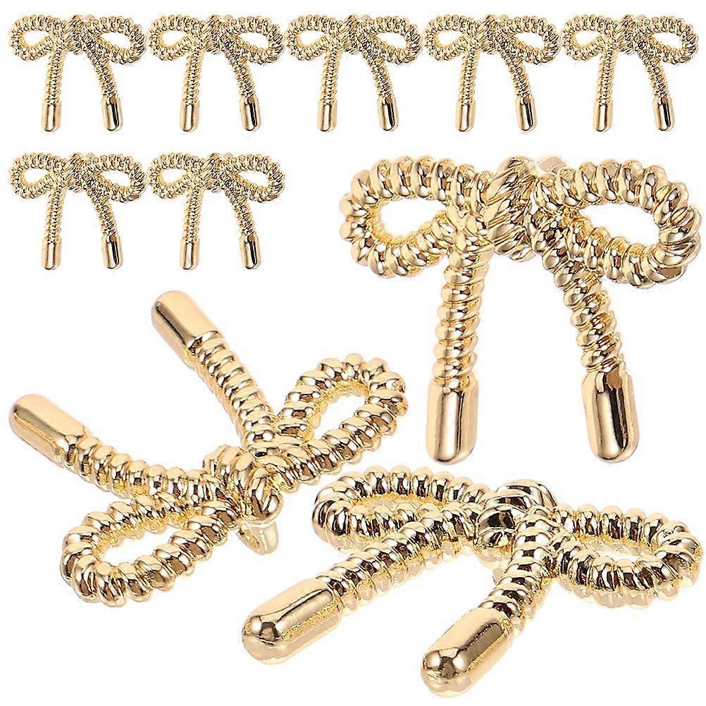 10 Stück Nähknöpfe Bowknot geformte Kleiderknöpfe dekorative Knöpfe für Mantelkleidung