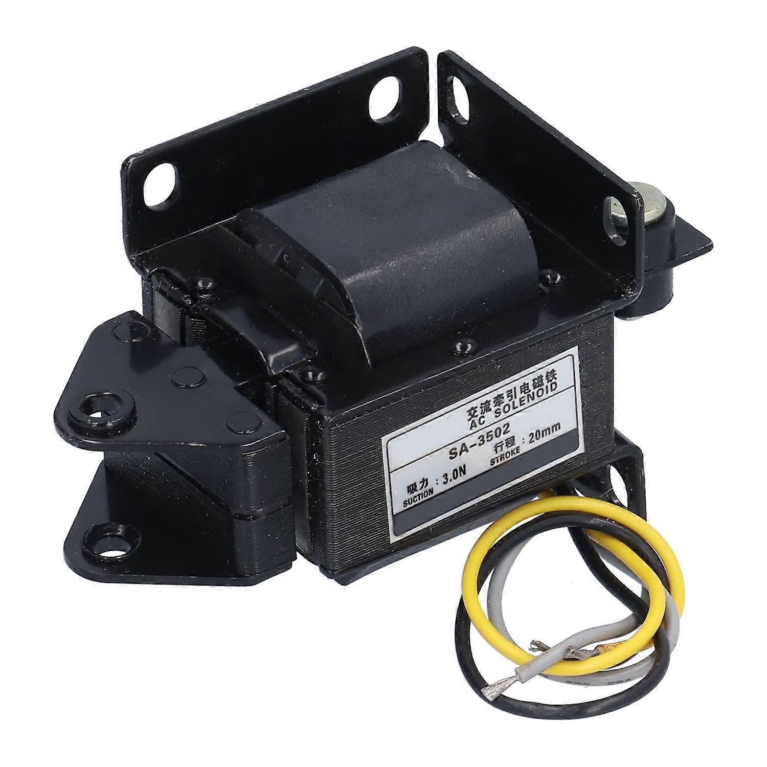 Solenoid Electromagnet Push Pull Type AC 220V Waterproof Heat DissipationTraction Magnet