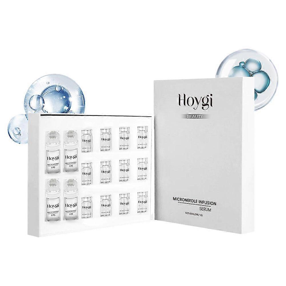 6 or 12 Pack 5ml Anti-Aging Microneedle Essence Set for Wrinkle Reduction and Skin Firming