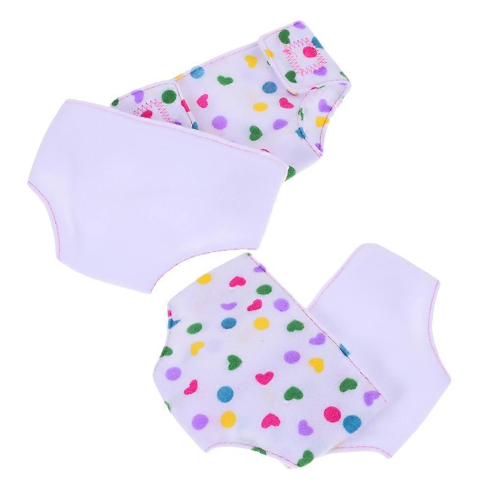 Assorted Color Cloth Doll Diapers for Playing 4Pcs Pretend Play Toys