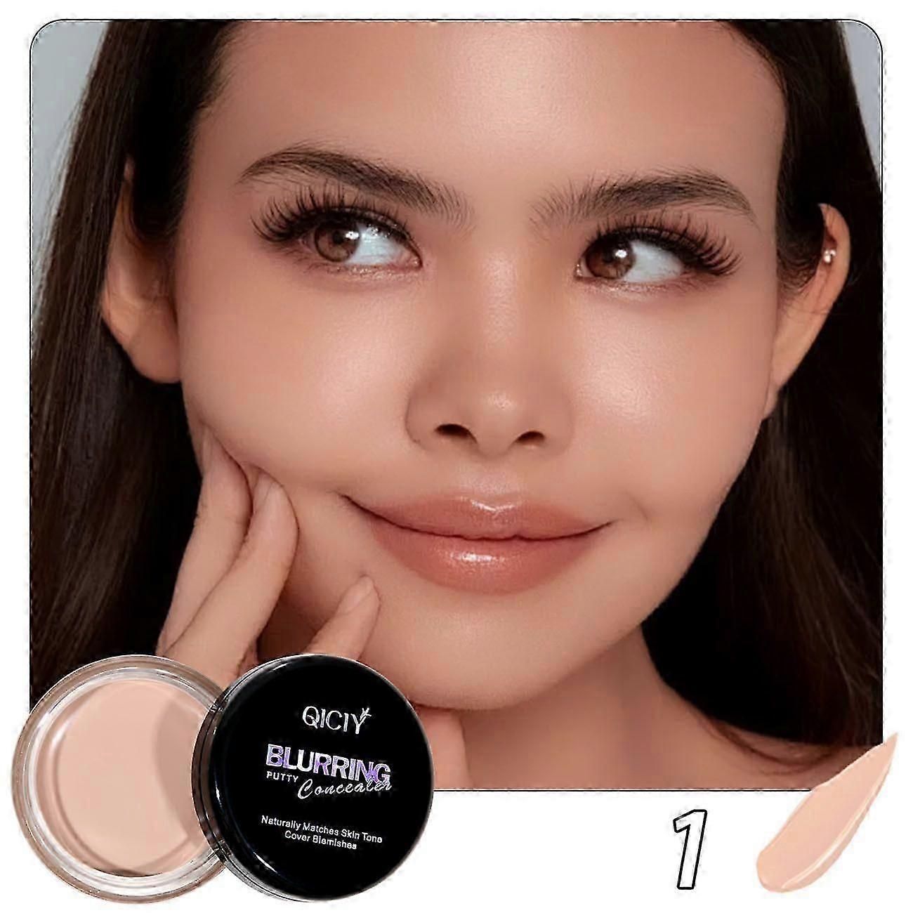 Multi-Use Pot Concealer Full Coverage - Under Eye Concealer waterproof no transfer,for Dark Circles, Blemishes, Makeup Brightens for Sensitive Skin