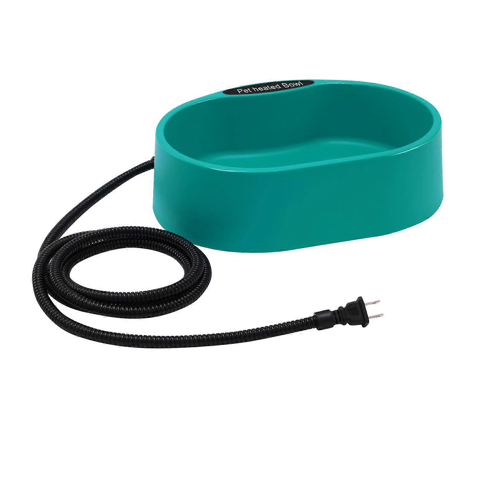 Large 3.7L Heated Drinking Bowl For Multiple Poultry Varieties Automatic Heating Structure Weather Resistant Substance Multicolor