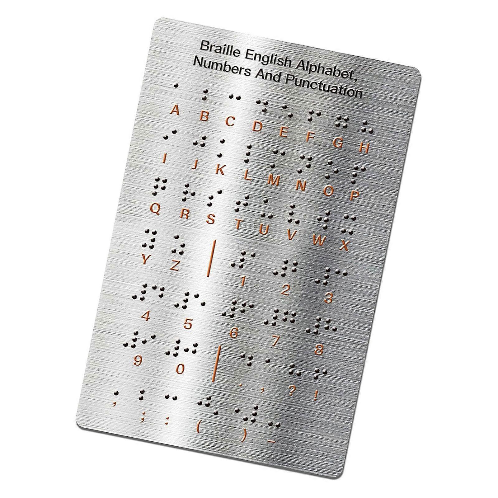 Professional Braille Letter Board with Raised Dots Number and Punctuation Learning Boards Portable Braille Teaching Aid Multicolor