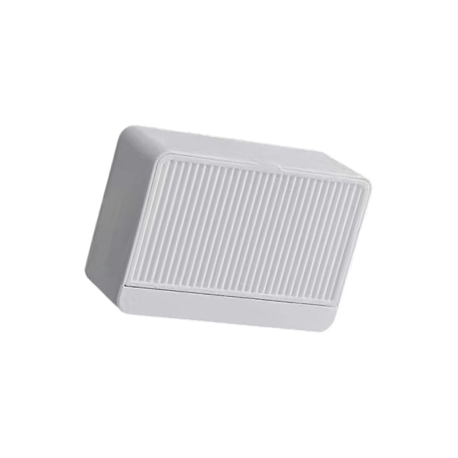 Soap Storage Rack With Drain For Fast Drainage Keep The Soap Dry Adhesive Type Creative Soap Dish  White