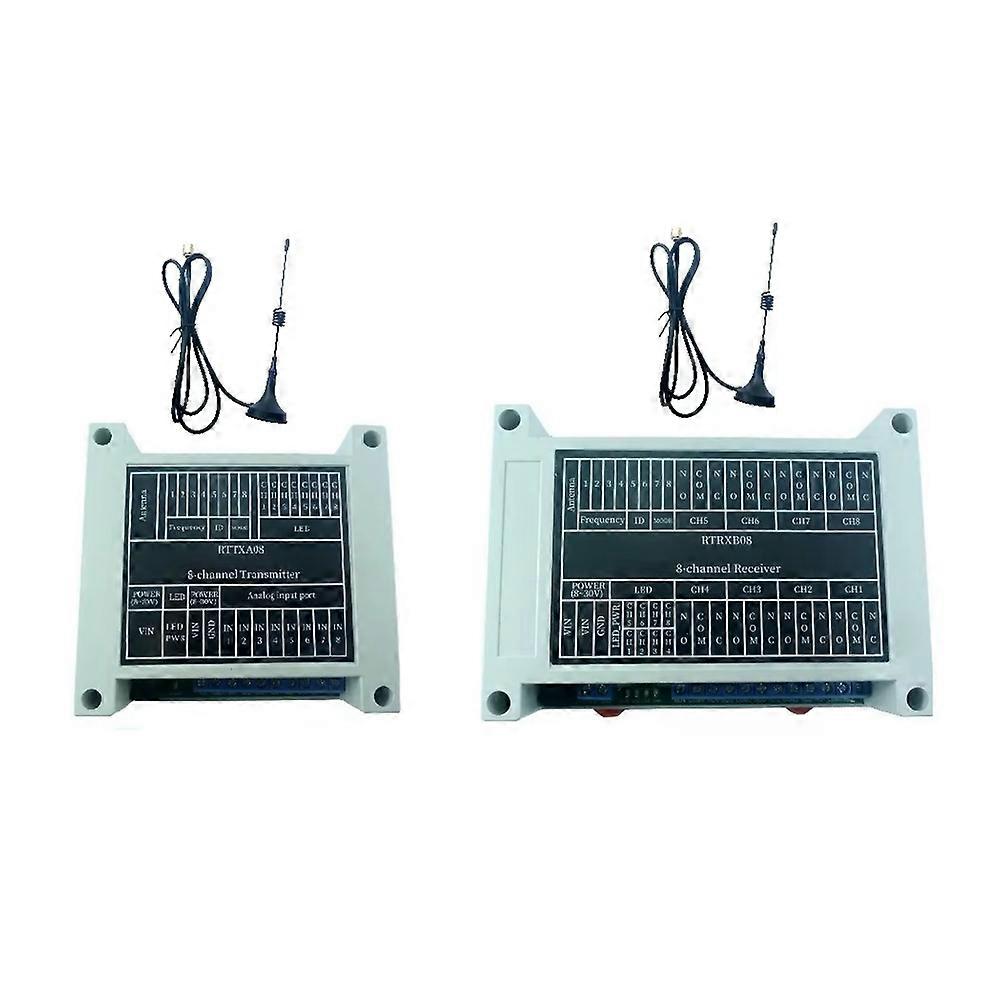 8CH 433M Bidirectional IO Controller Point-to-Point Feedback Remote Controller Relay Swicth Module for Garage Security