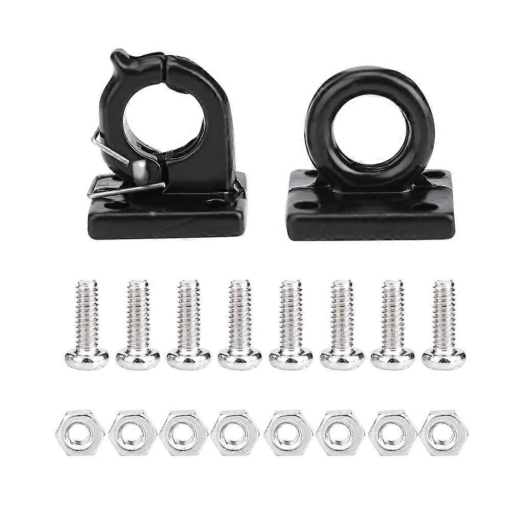 Simulation Trailer Tow Lock Shackle Bracket Set for Axial SCX10 TAMIYA CC01 D90 D110 TF2 RC Car