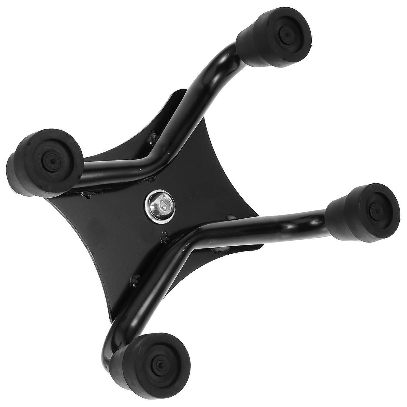 2Pcs Crutch Tip Nonskid Cane Tip For Hiking Poles Additional Support In Black For Mountaineering With Wear Resistant Feature