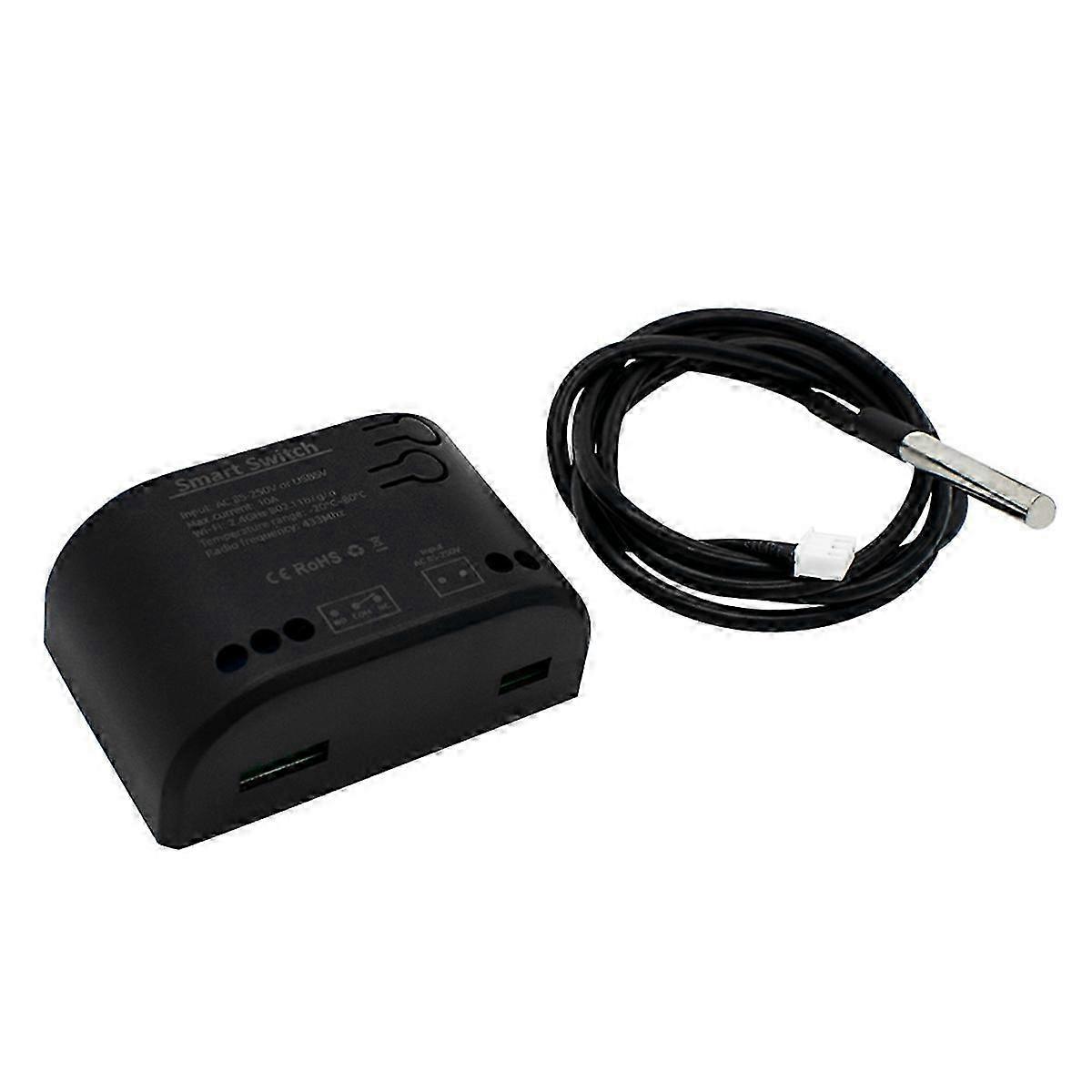 Smart Temperature Switch with Thermostat Sensor Tuya APP/SmartLife Control Passive Dry Contact Relay 1 Channel Module