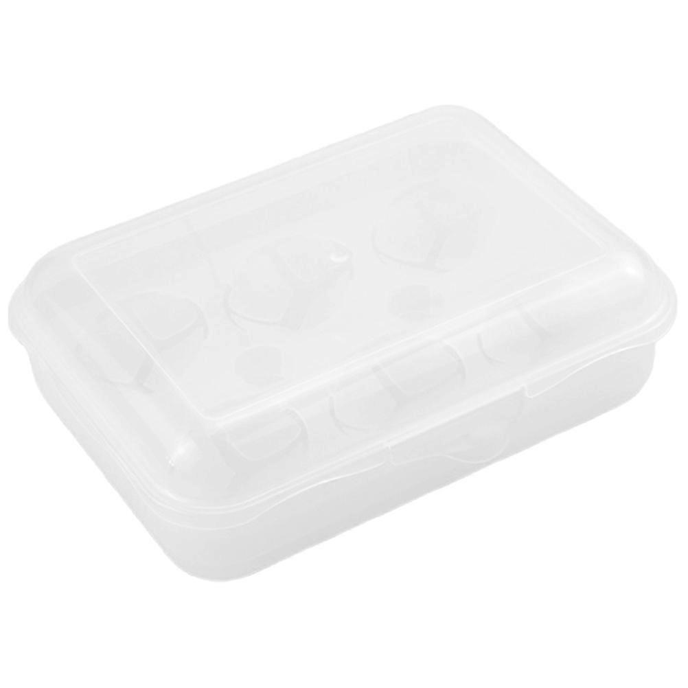 Chicken Egg Holder Box for Picnic 6-Count Transparent Portable Storage