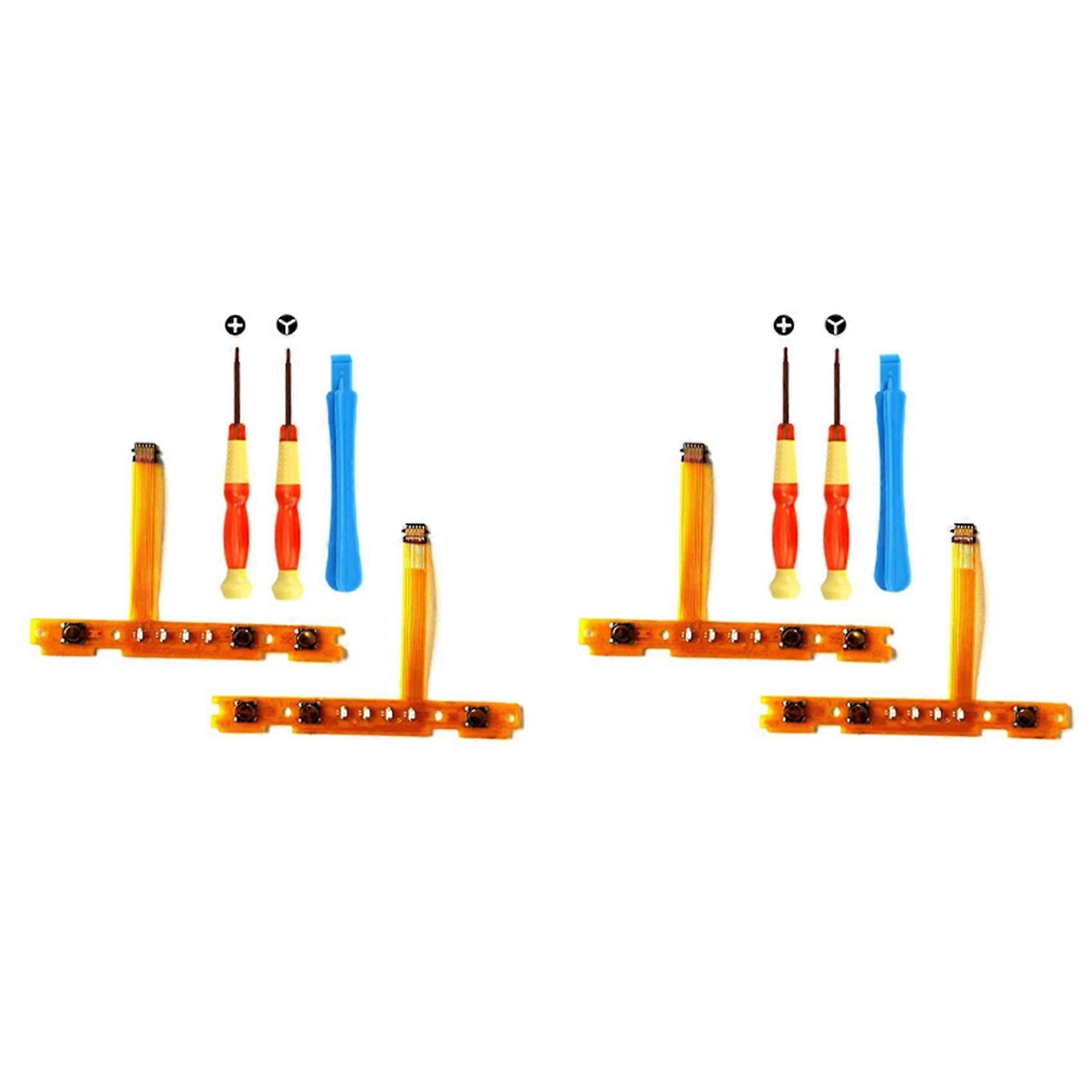 2X SL SR Button Key Flex Cable Replacement Parts for Nintendo Switch Joycon NS L/R Game Controller with Screwdriver Tool