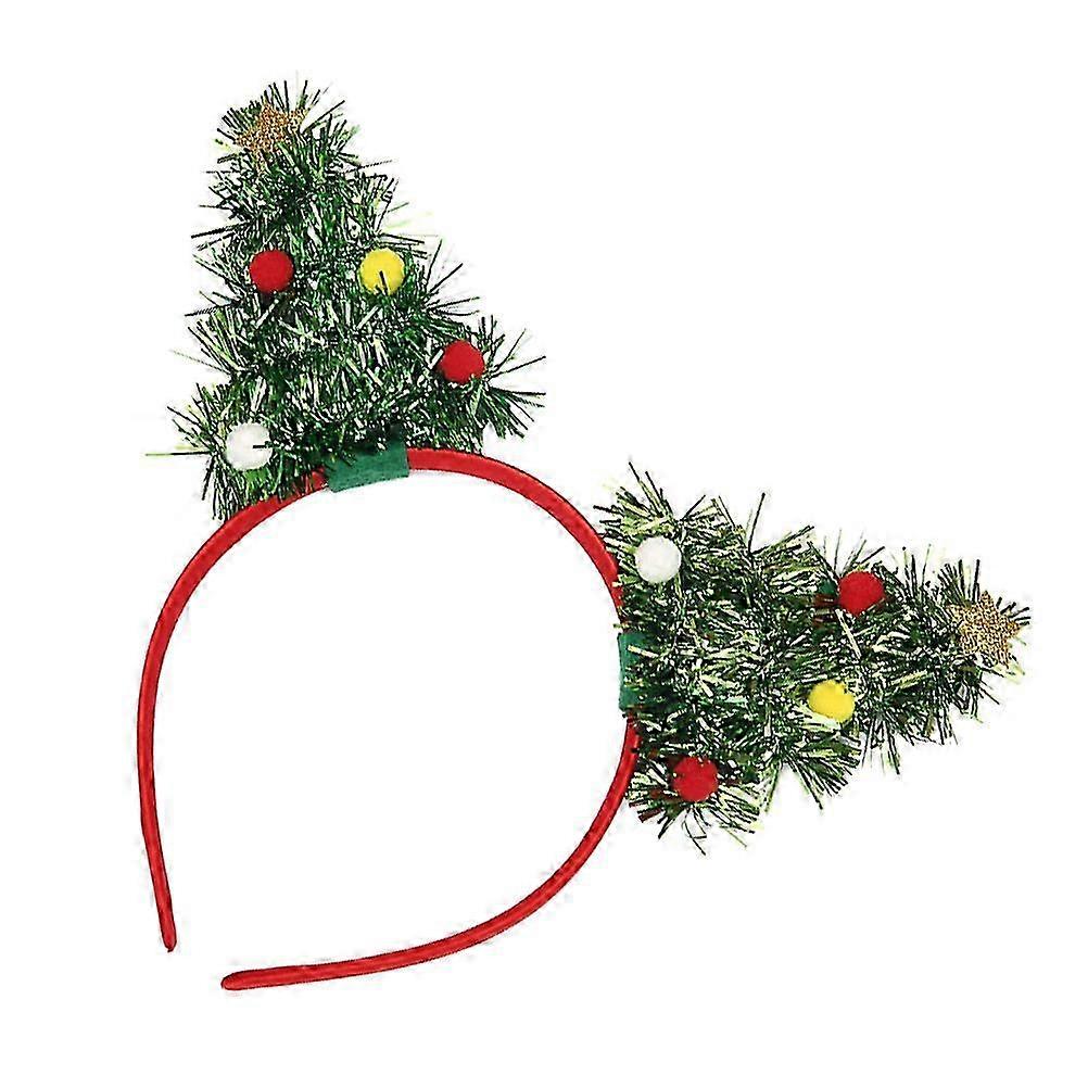 Christmas Hair Accessory for Party Events with Decorative Tree