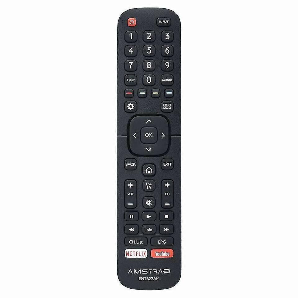 New Original EN2B27AM For Hisense AMSTRAD LCD TV Remote Control Netflix Youtube