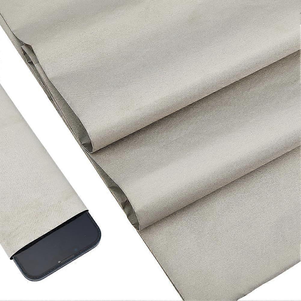 Faraday Fabric 43.31"L x 39.37"W RF Protection Fabric Military Grade Blocking Cloth Shielding Signal Blocking Material for WiFi Call Cell Bluetooth RF