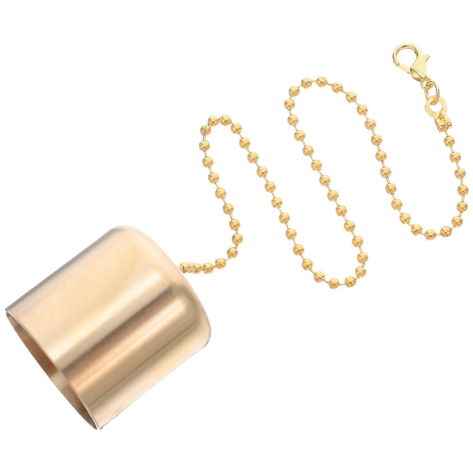 Brass Candle Fire Extinguisher Tool with Chain for Candle Use