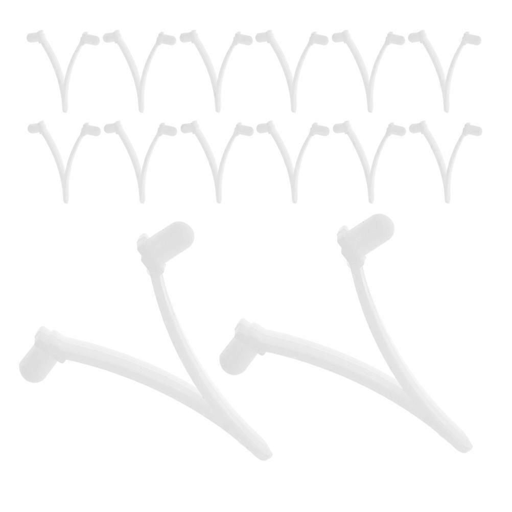 Pool V Clips Plastic Replacement for Swimming Pool Pole 20Pcs Attachment Clips