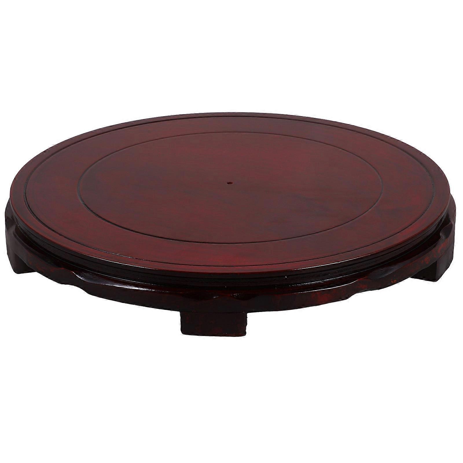 Wooden Display Stand Circular Base for Display with Wood 1 Piece