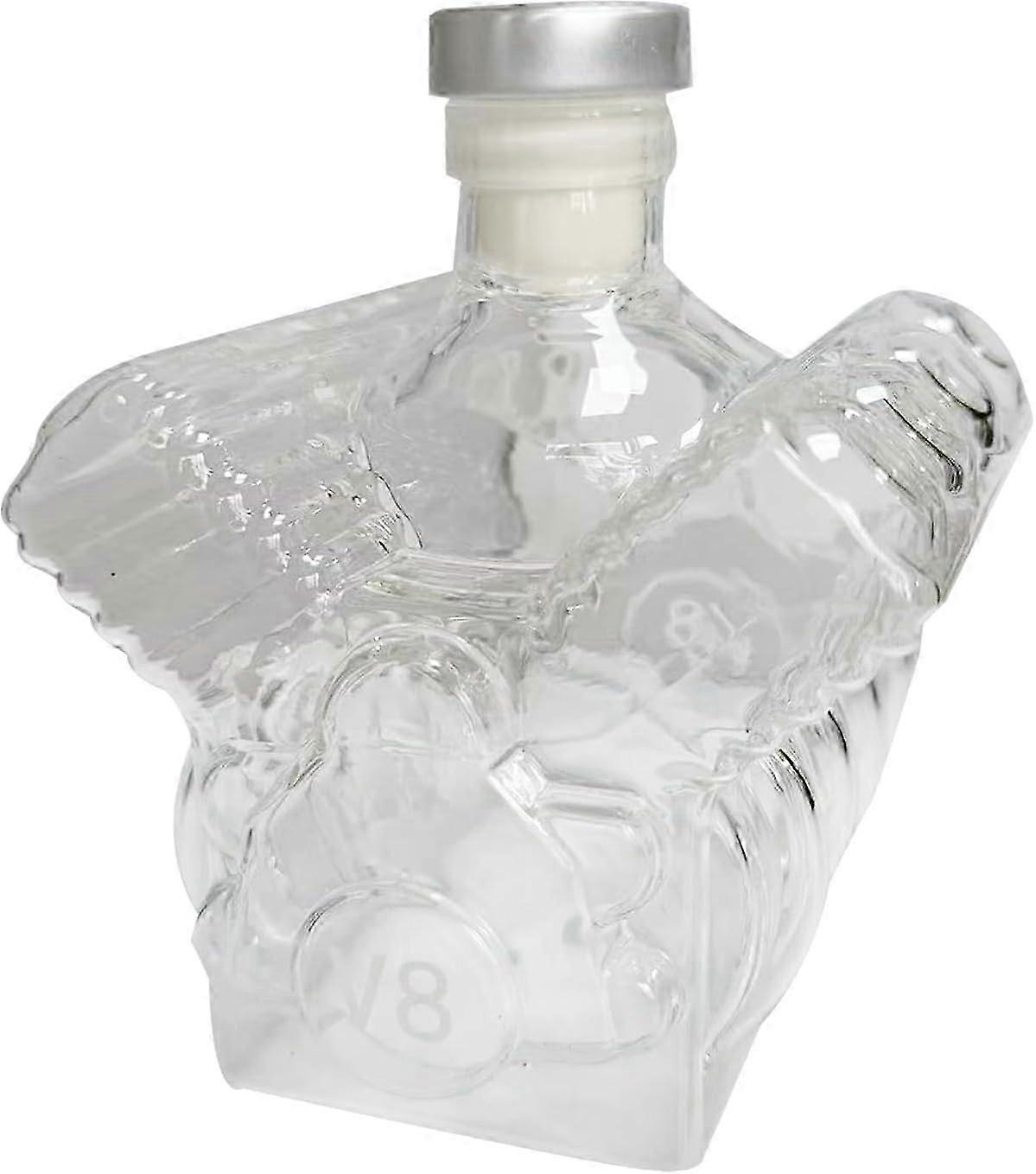 Engine Whiskey Decanter Flask with Resin Craft, Wine Bottle for Car Lovers and Bar Display