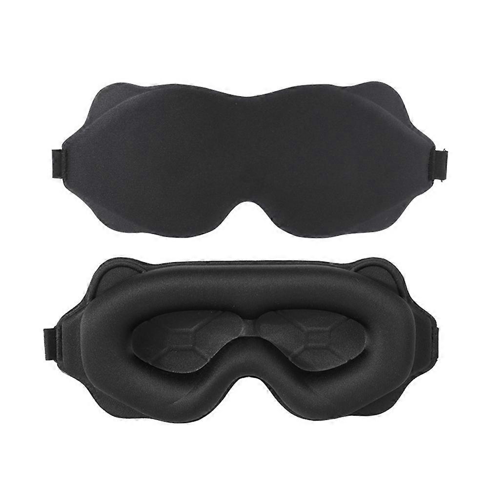 3D Sleep Mask Blindfold Sleeping Aid Soft Memory Foam Eye Mask Block Out Light Pressure Sensation Rest Relax Aid Adjcomtable Mask