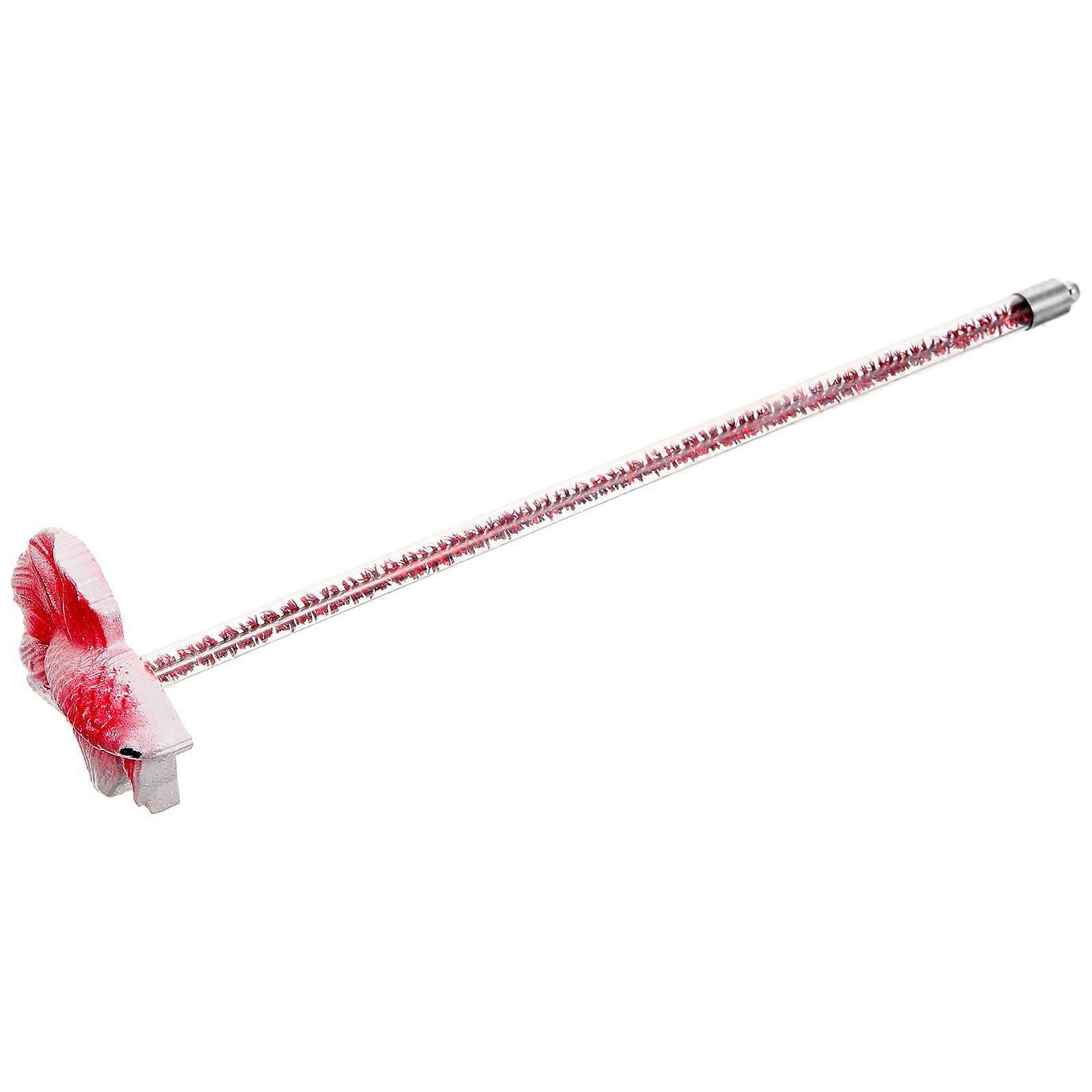 Betta Fish Training Wand for Aquarium Use 4Pcs Red Resin Fish Toy
