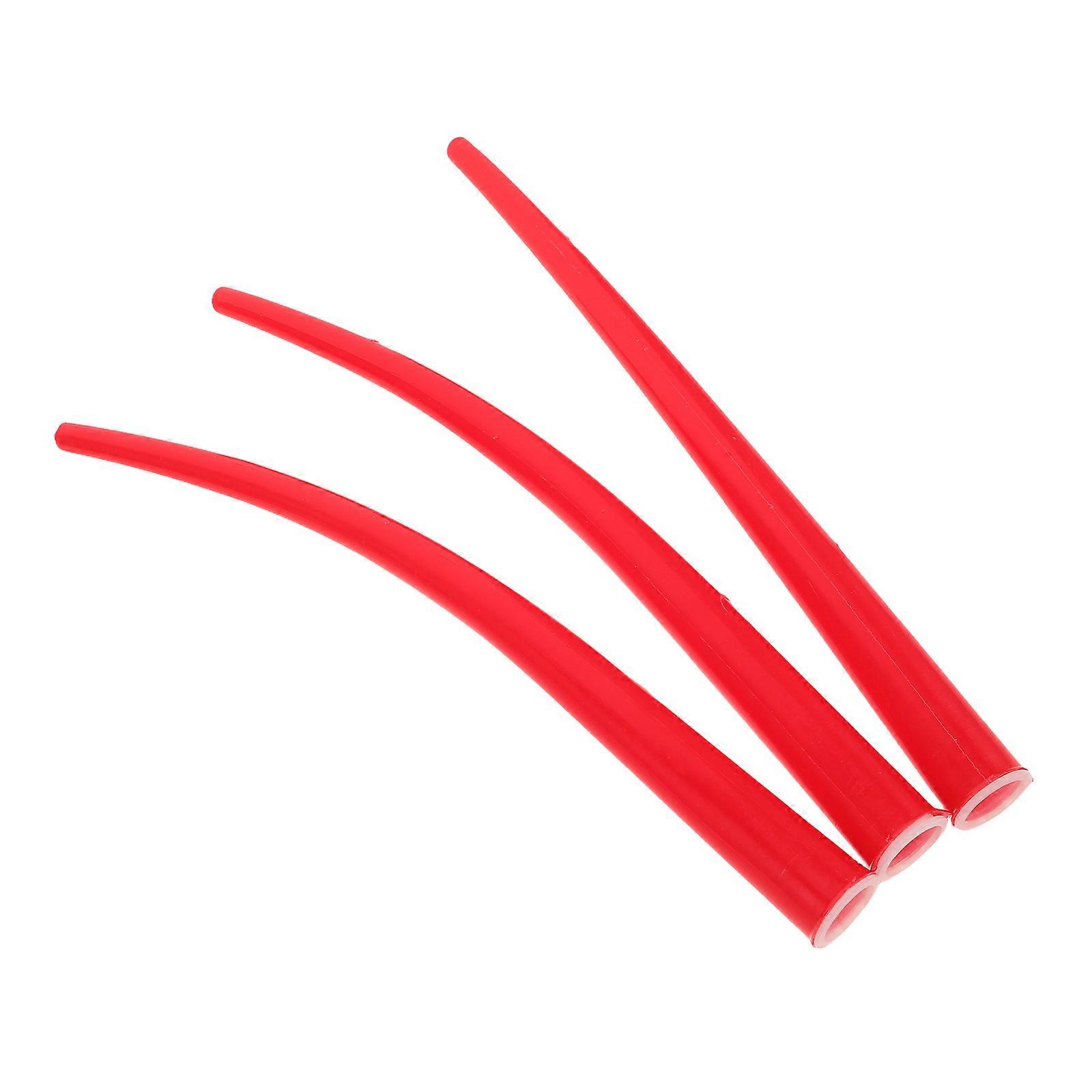 Red Plastic Glass Sealant Nozzle Tips for Caulking 3Pcs with Long Extension