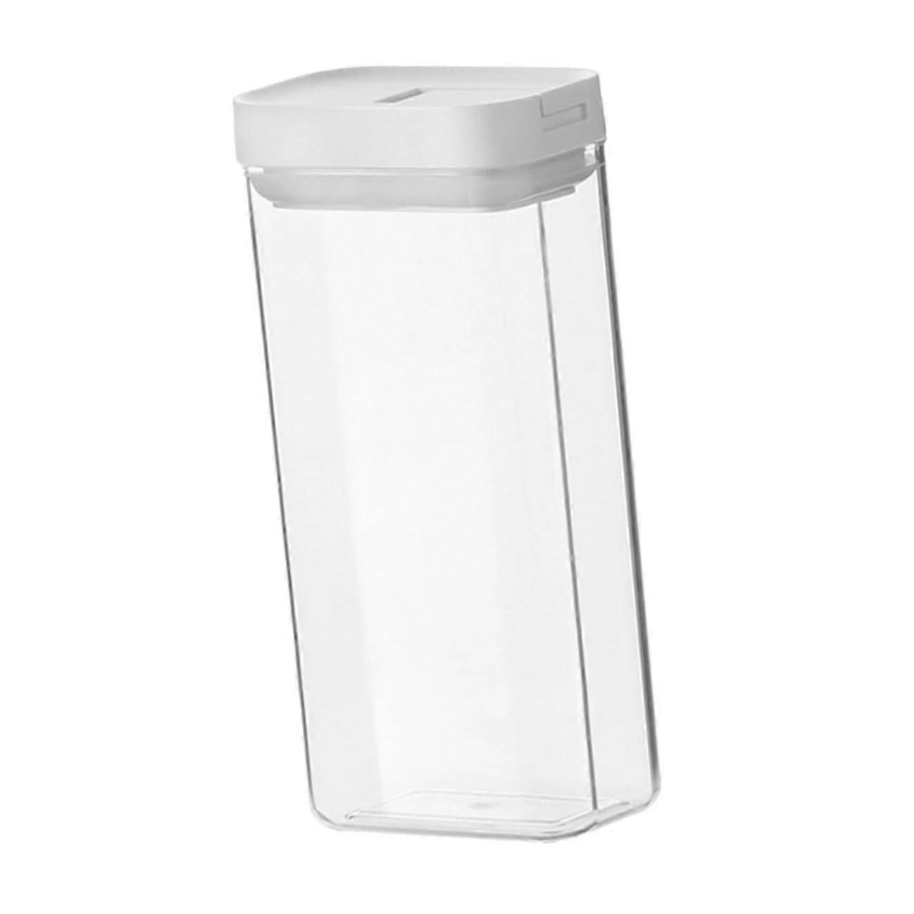 Airtight Pasta Storage Container with Clear Spaghetti Jar for Pantry, Space Saving Durable Plastic