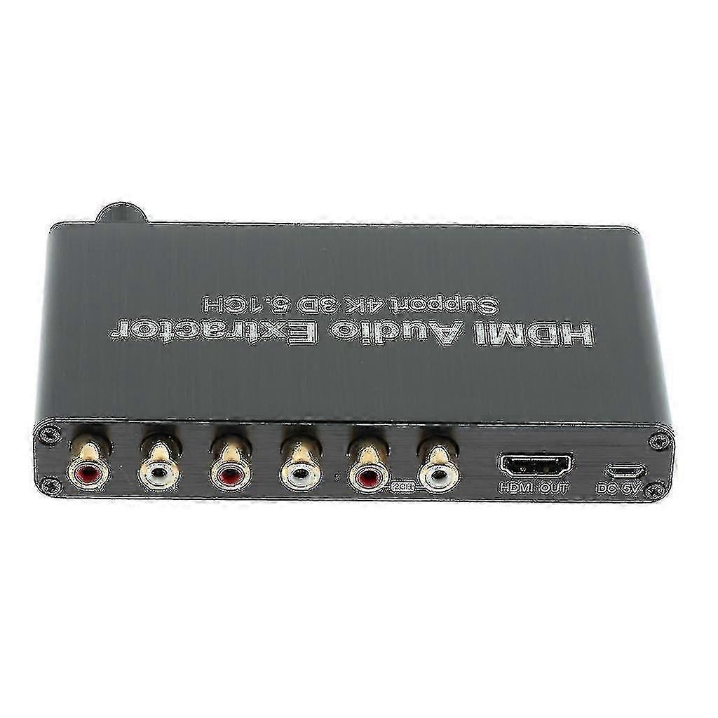 HDMI to HDMI Audio Extractor 4K 5.1CH Decoder with 3.5mm Coaxial Output