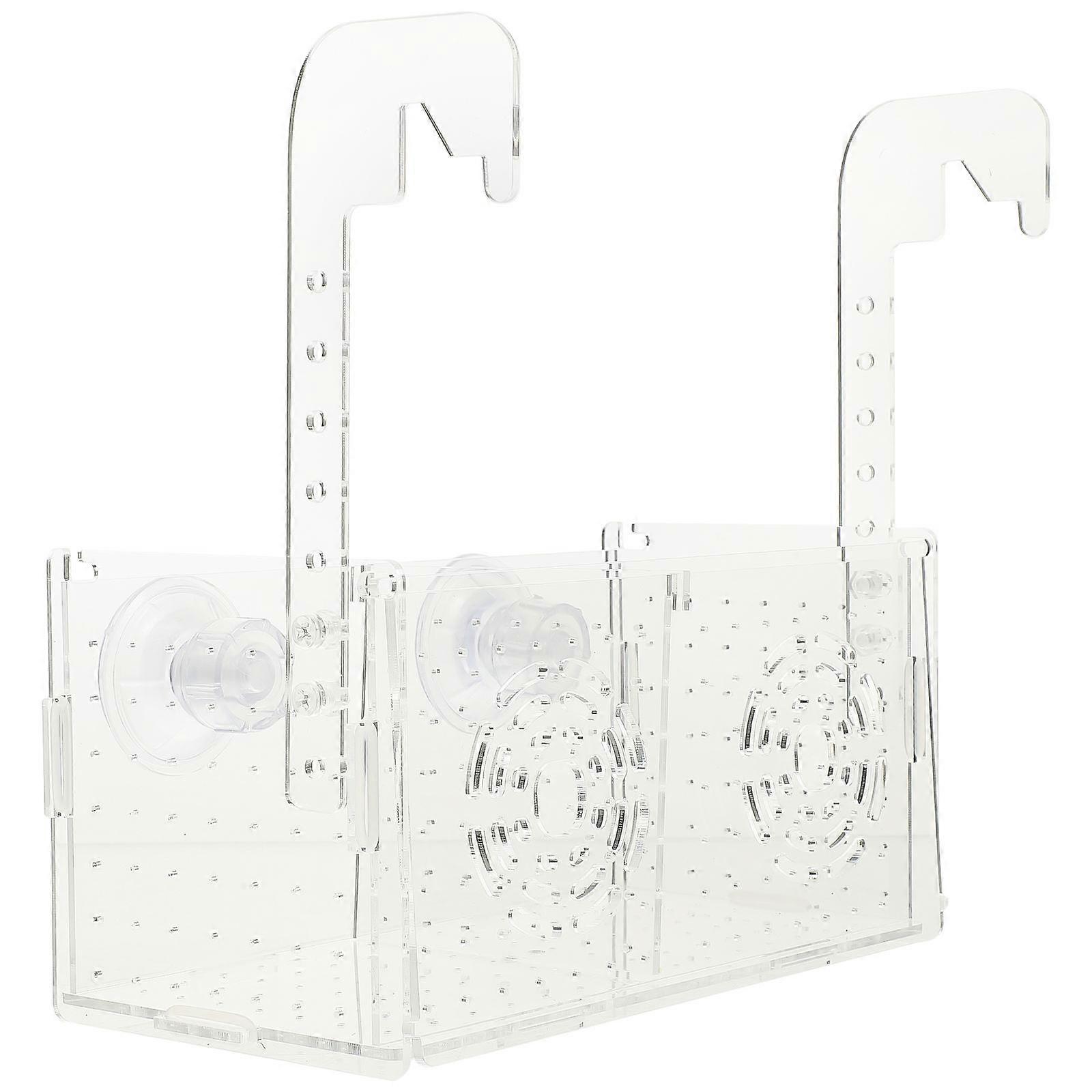 Betta Fish Tank Acrylic Breeding Box for Fish Isolation 3Pcs Set