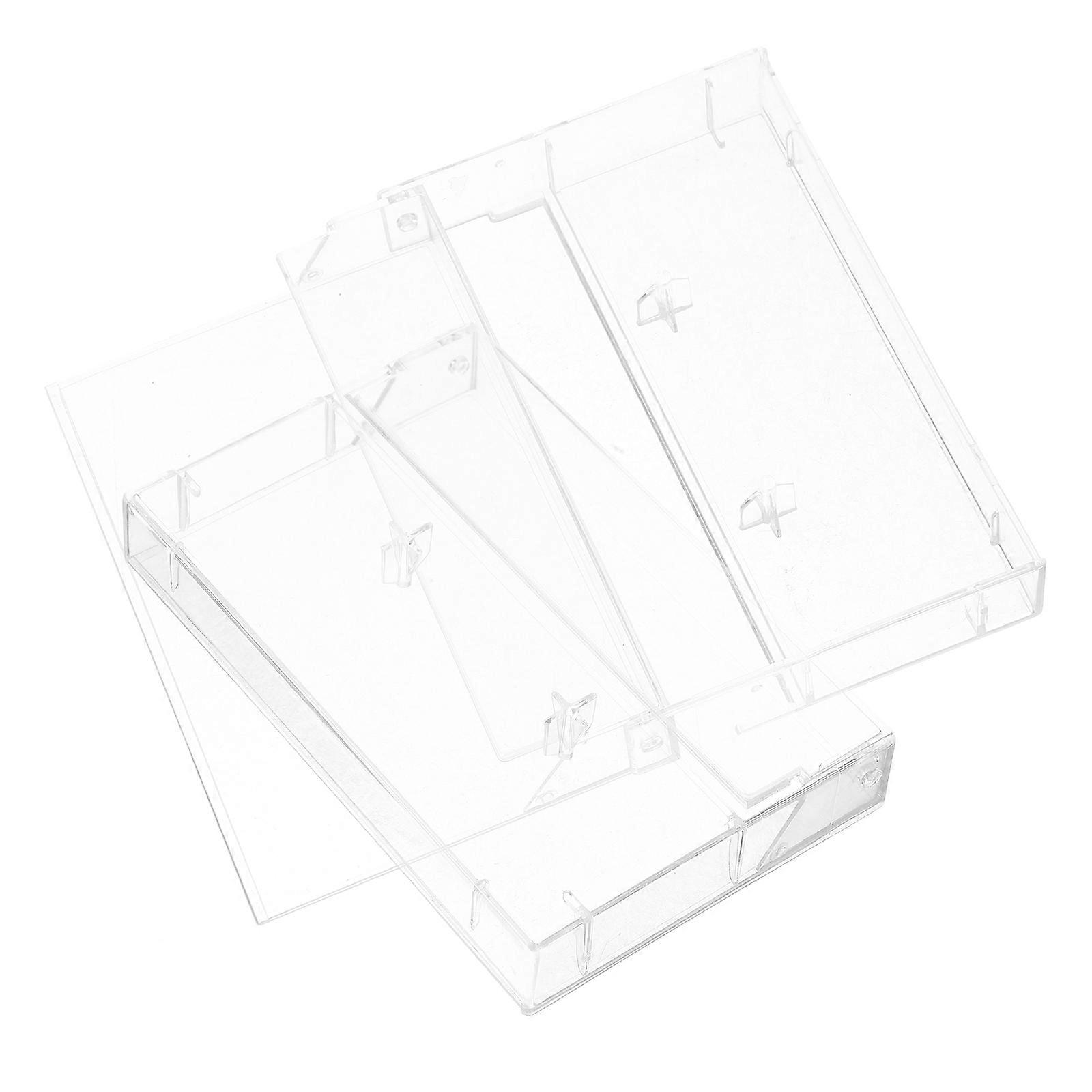Audio Cassette Tape Storage Case for Organizing 8Pcs Clear Plastic Holders