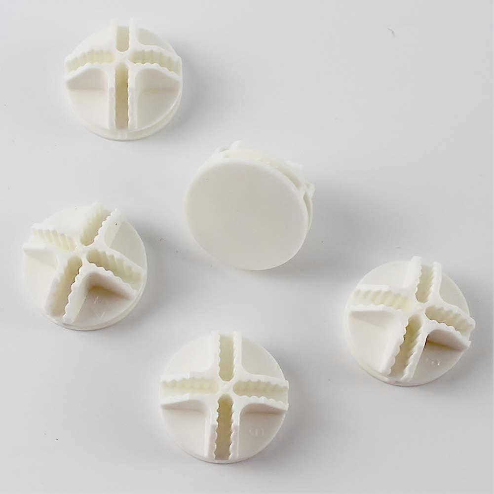 20pcs White Plastic Wire Cube Connectors for Modular Closet Organizer and Grid Storage Shelving