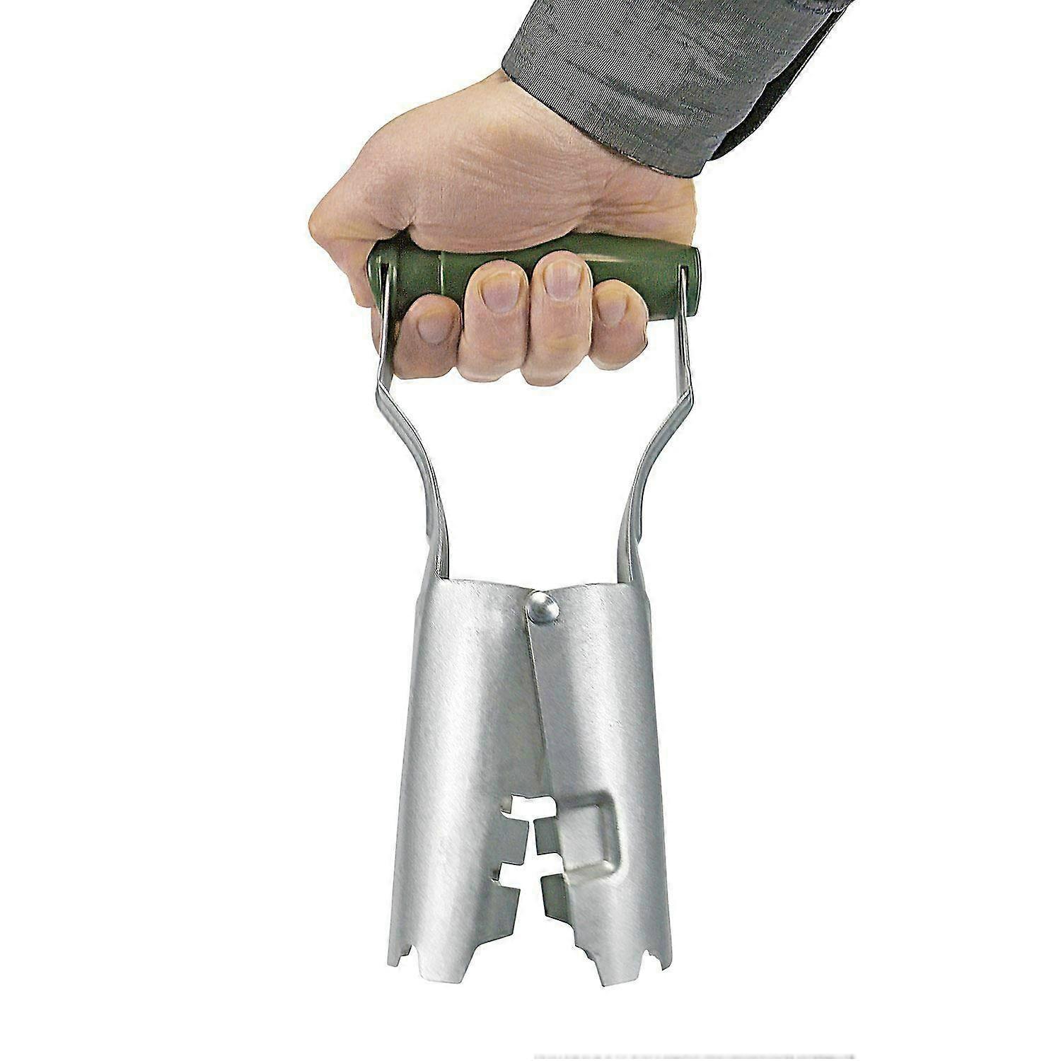 Metal Bulb Planter with Ergonomic Plastic Grip for Quick Spring Loaded Garden Planting