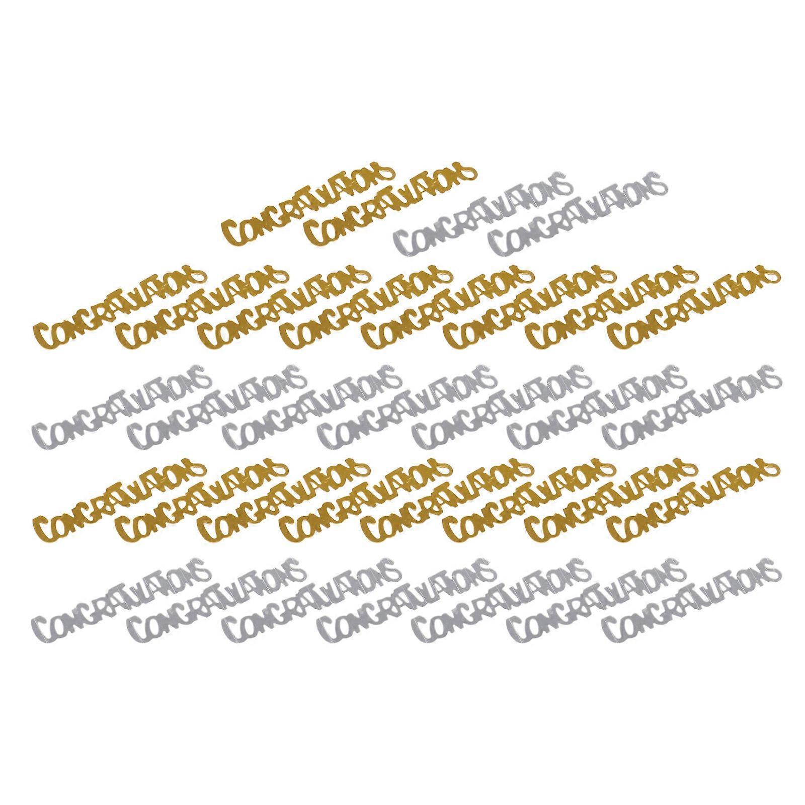 Table Confetti Silver Graduation Party Decoration for Celebration