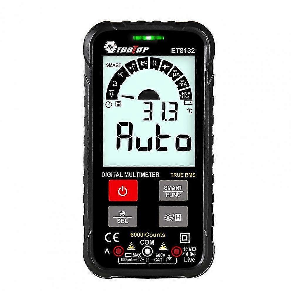 2025 Automatic Measurement Useful Rustproof Plastic Multimeter Electronic Turntable Plastic Multimeter Large Screen for Industry