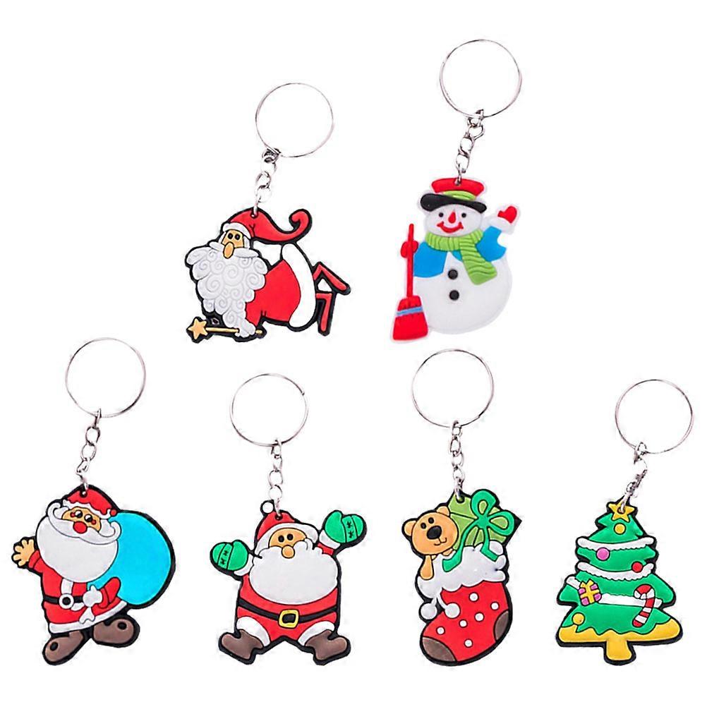 Creative Bag Pendant Key Decoration Compact Fashionable For Backpack 6Pcs