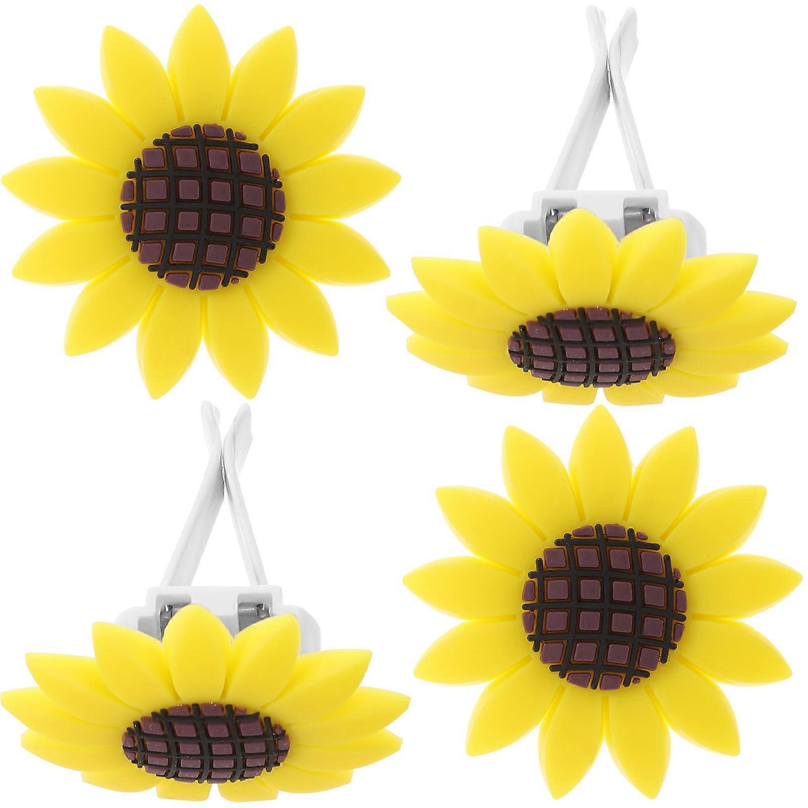 Sunflower Auto Decoration Car Vent Clip for Aromatherapy 4Pcs