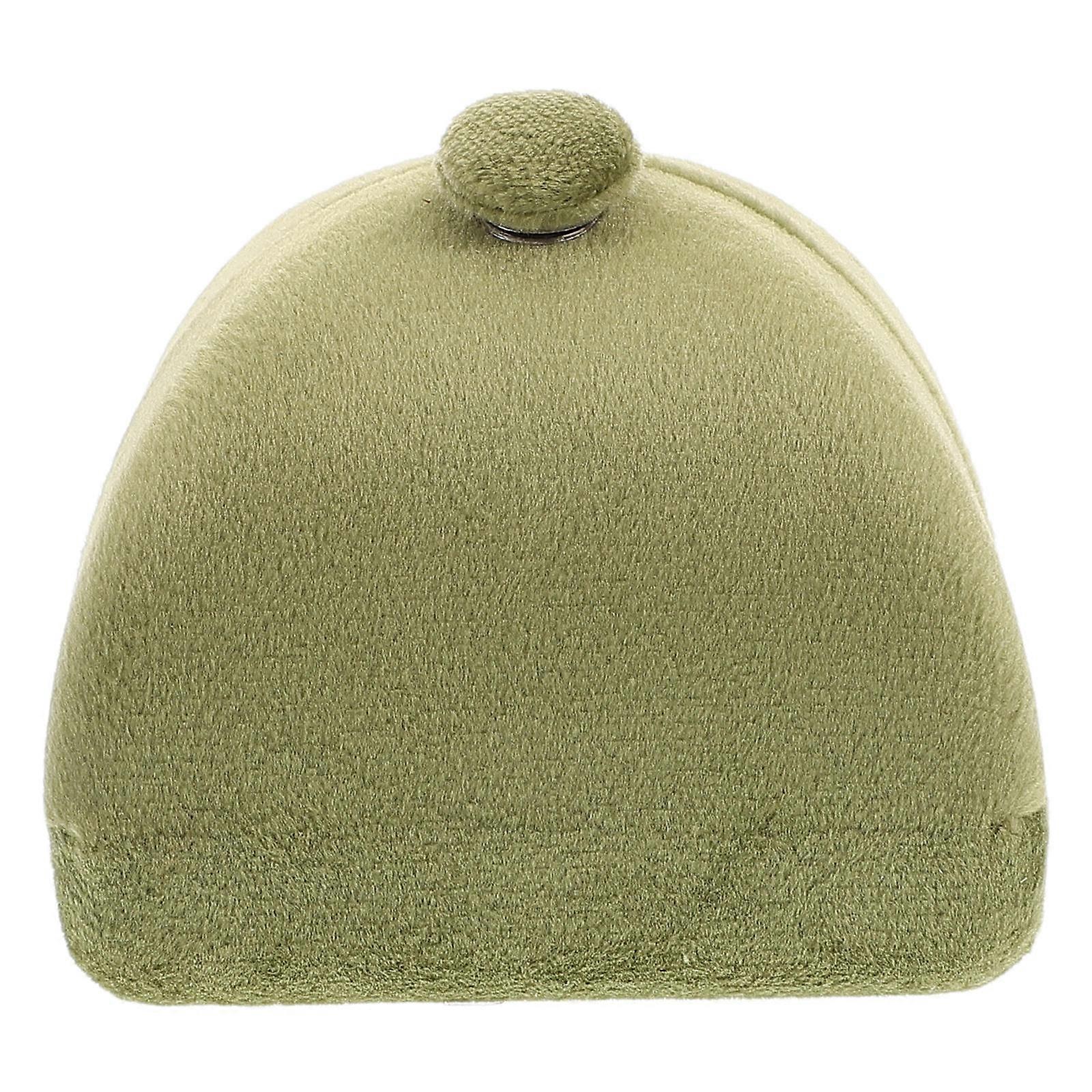 Plush Velvet Ring Box for Wedding with Double Ring Holder